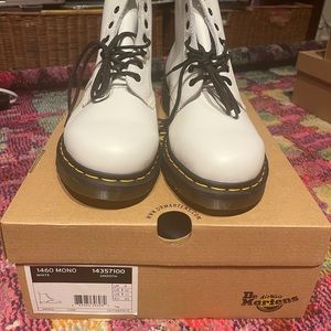 1460 white with black sole